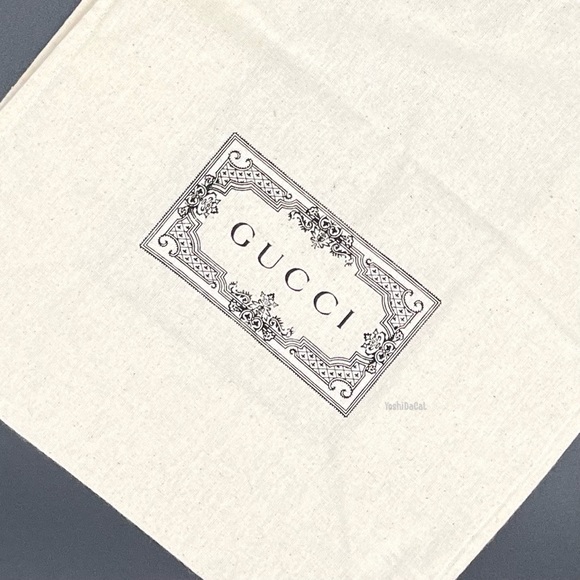 🆕 Gucci Canvas Shopping Tote Bag w/Accent Handle & Ribbon, New Handbag Purse - Picture 3 of 13